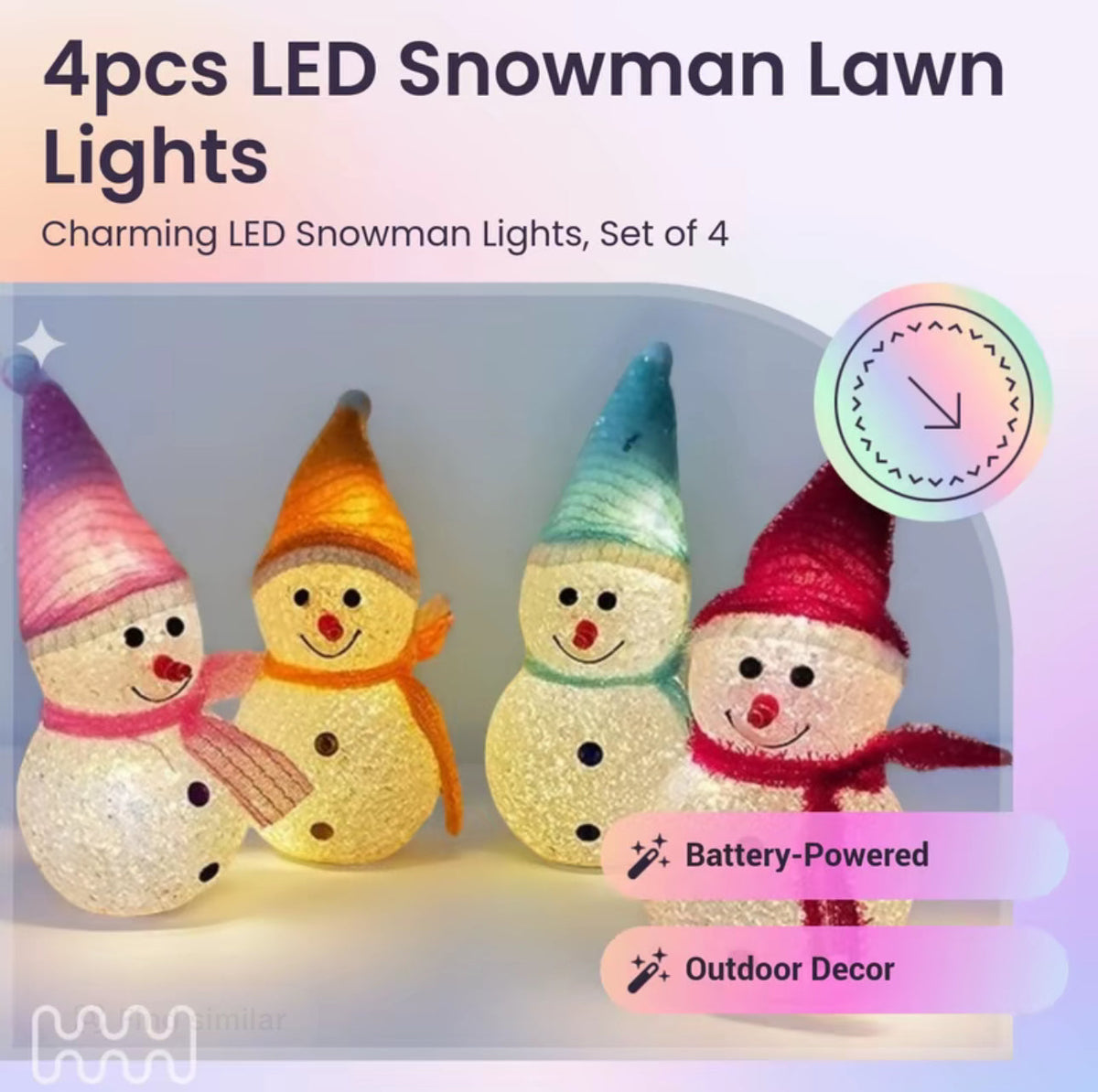 GlowFest Christmas Lawn Lights 9