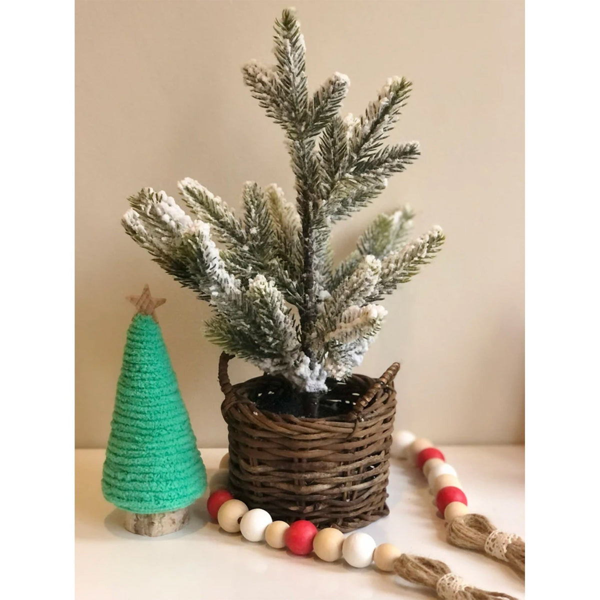 Christmas Mini Christmas Tree Table Shelves Scene Decoration Tray Ornaments 3