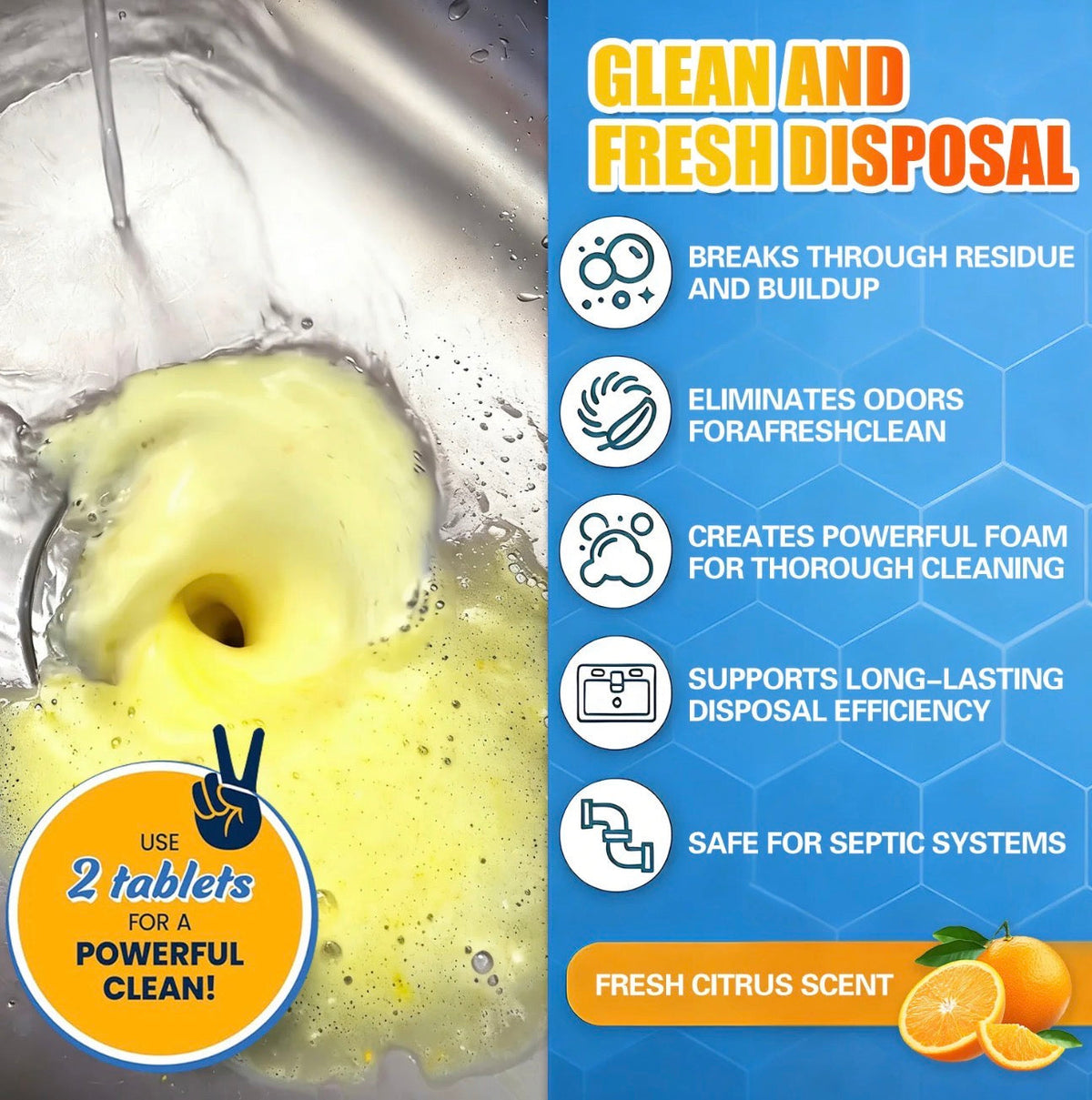 DrainFresh Disposal Tablets 6