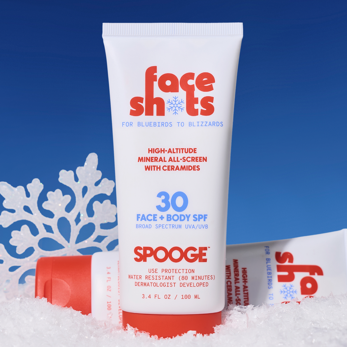 FACE SHOTS HIGH-ALTITUDE SUNSCREEN - FACE & BODY | SPF 30 3.4oz 7