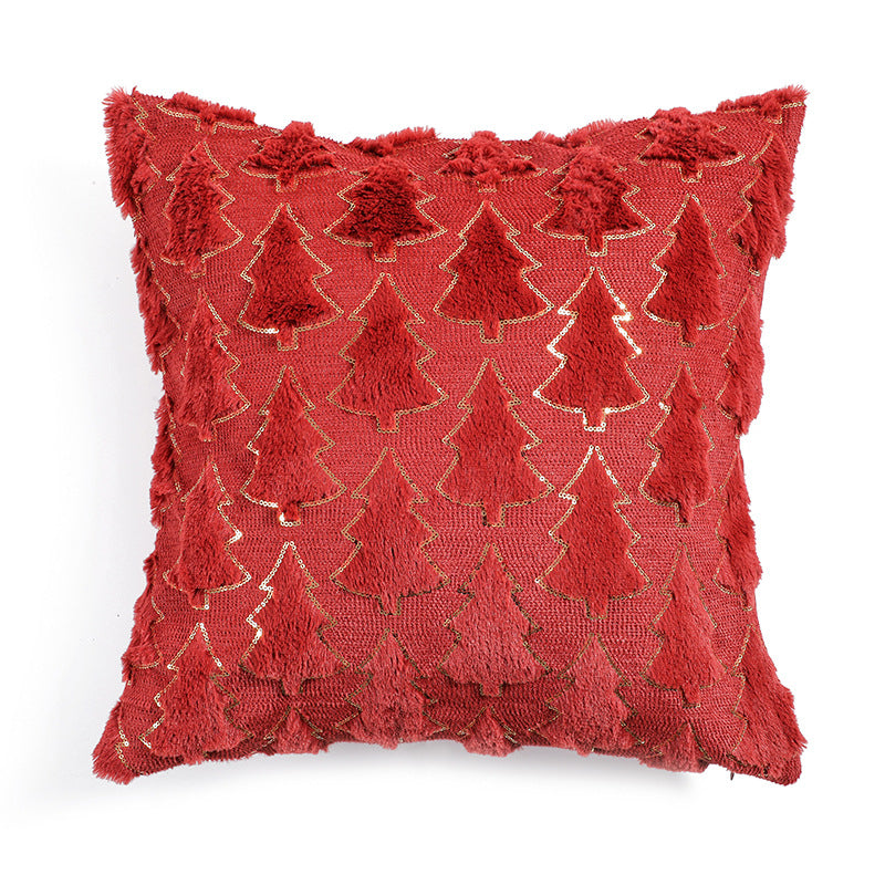 pillow bedroom headboard cushion Christmas tree romantic plush pillowcase ﻿ 7