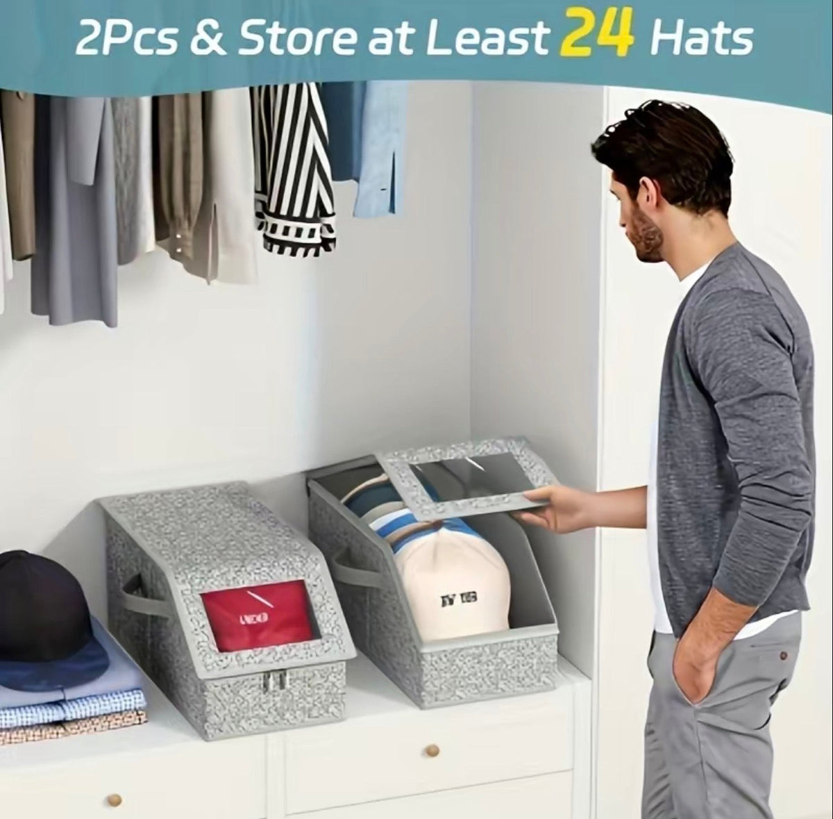 StackPro Baseball Cap Organizer 5