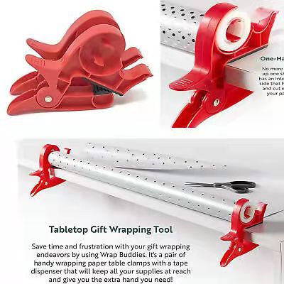 Wrap Buddies New Christmas Packaging Tape Distribution Fixing Device with Cutting Tool 5