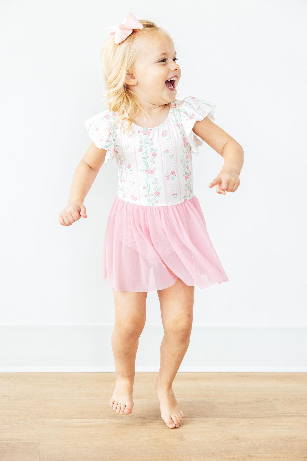 Fancy Florals S/S Twirl Leotard 2