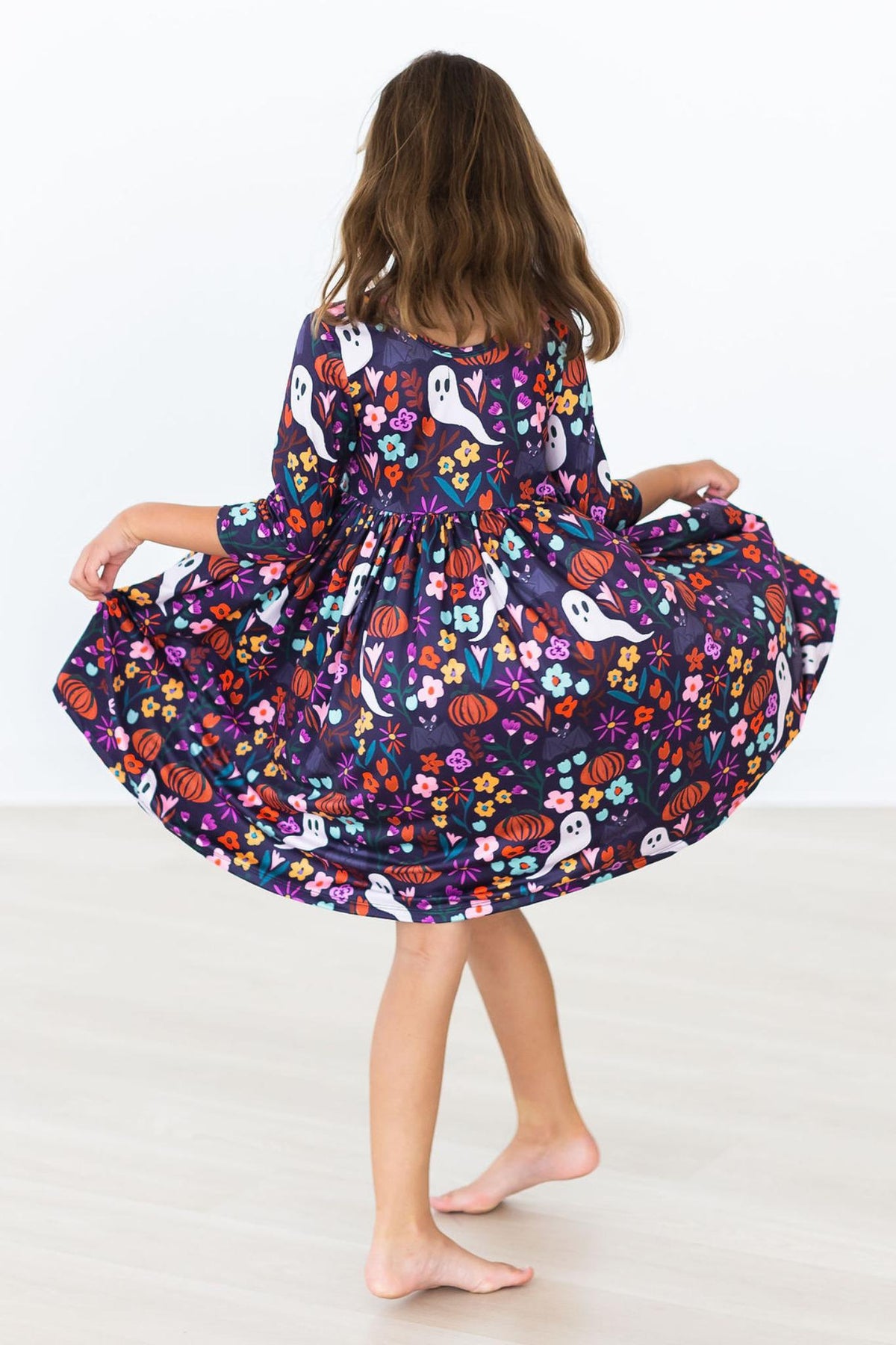 Fangtastic 3/4 Sleeve Pocket Twirl Dress 3