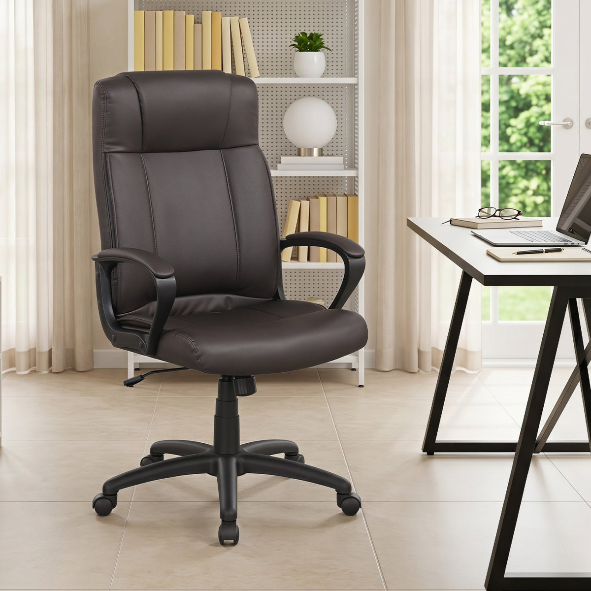 Ergonomic Office Chair with Rocking Function - Faux Leather 1