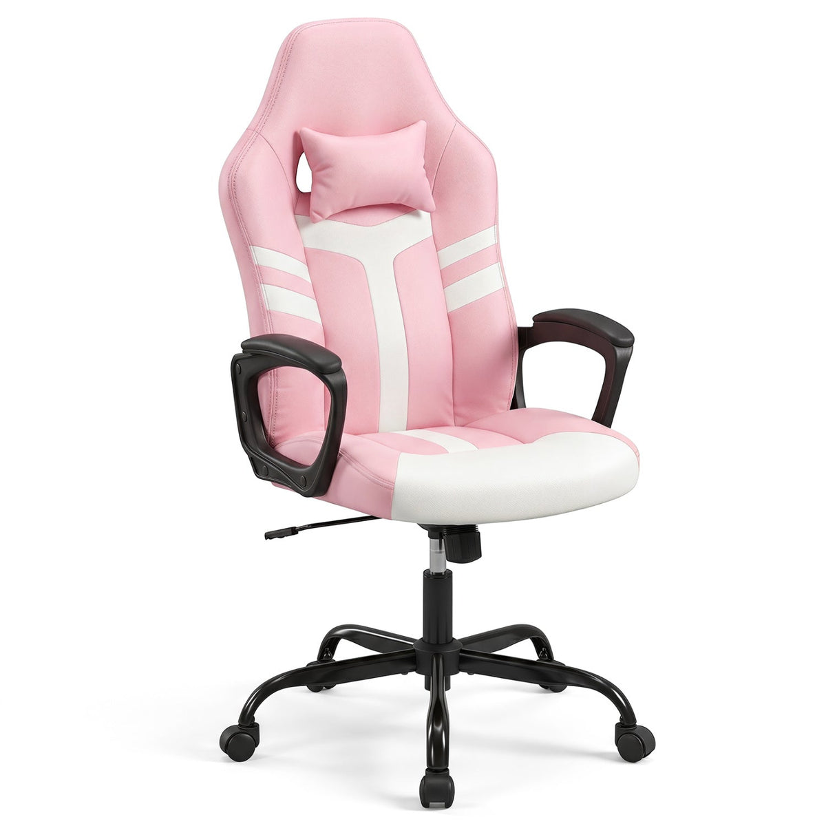 Ergonomic Gaming Chair with Removable Head Pillow & Rocking 3