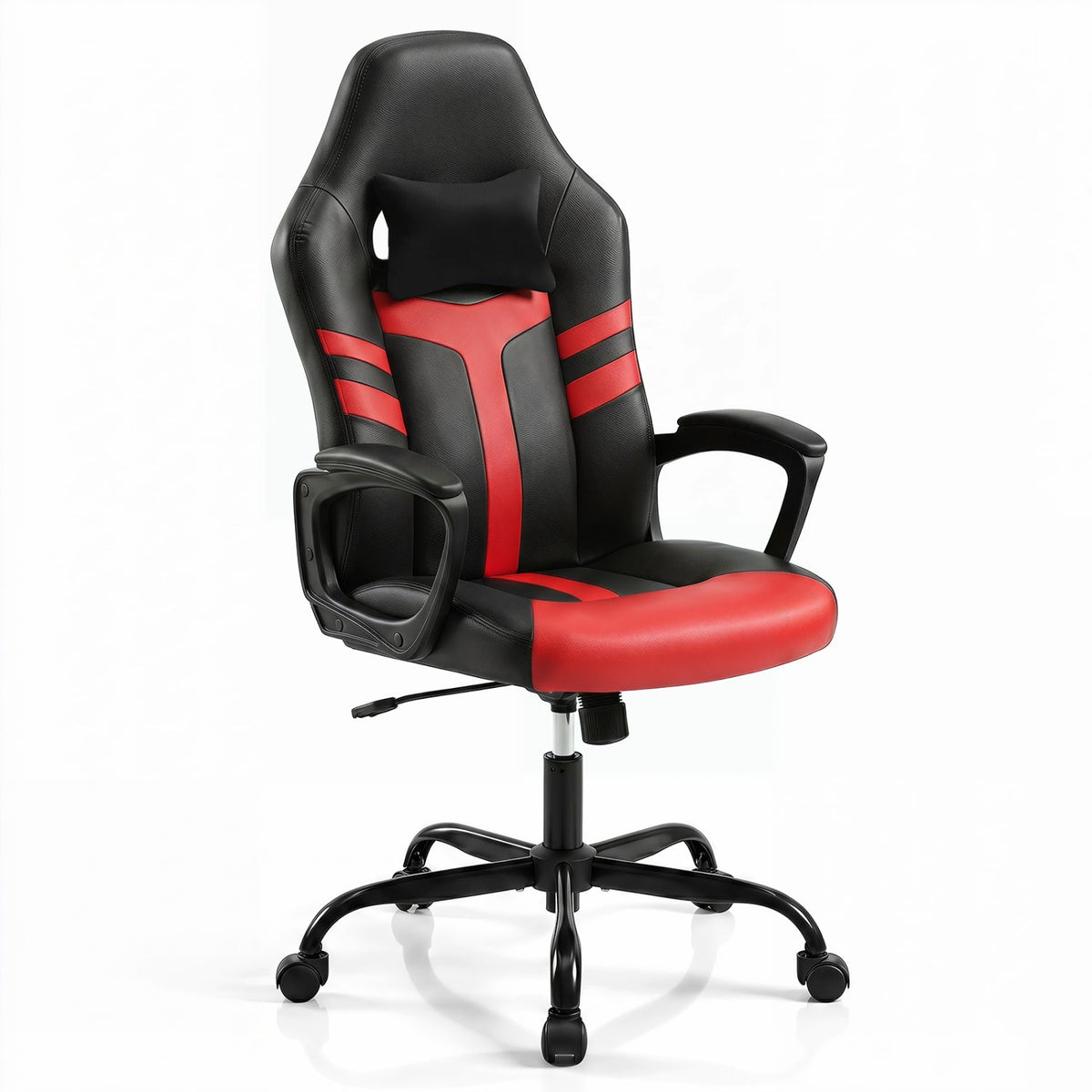 Ergonomic Gaming Chair with Removable Head Pillow & Rocking 11