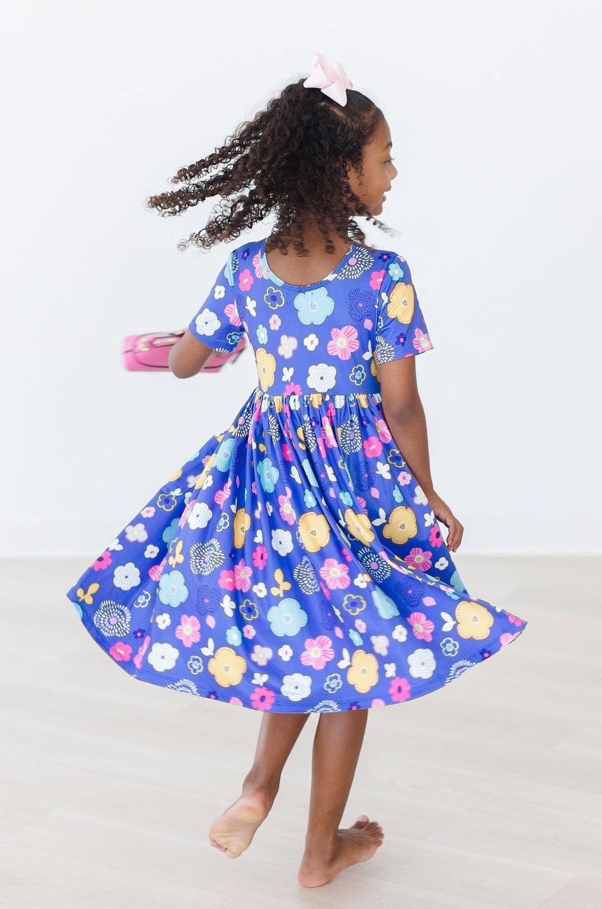 Floral Frenzy S/S Pocket Twirl Dress 5