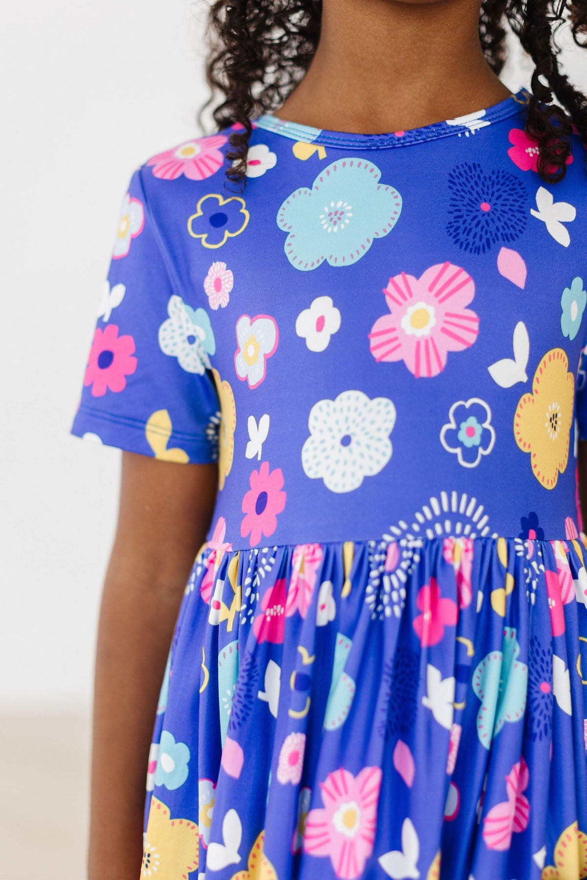Floral Frenzy S/S Pocket Twirl Dress 1
