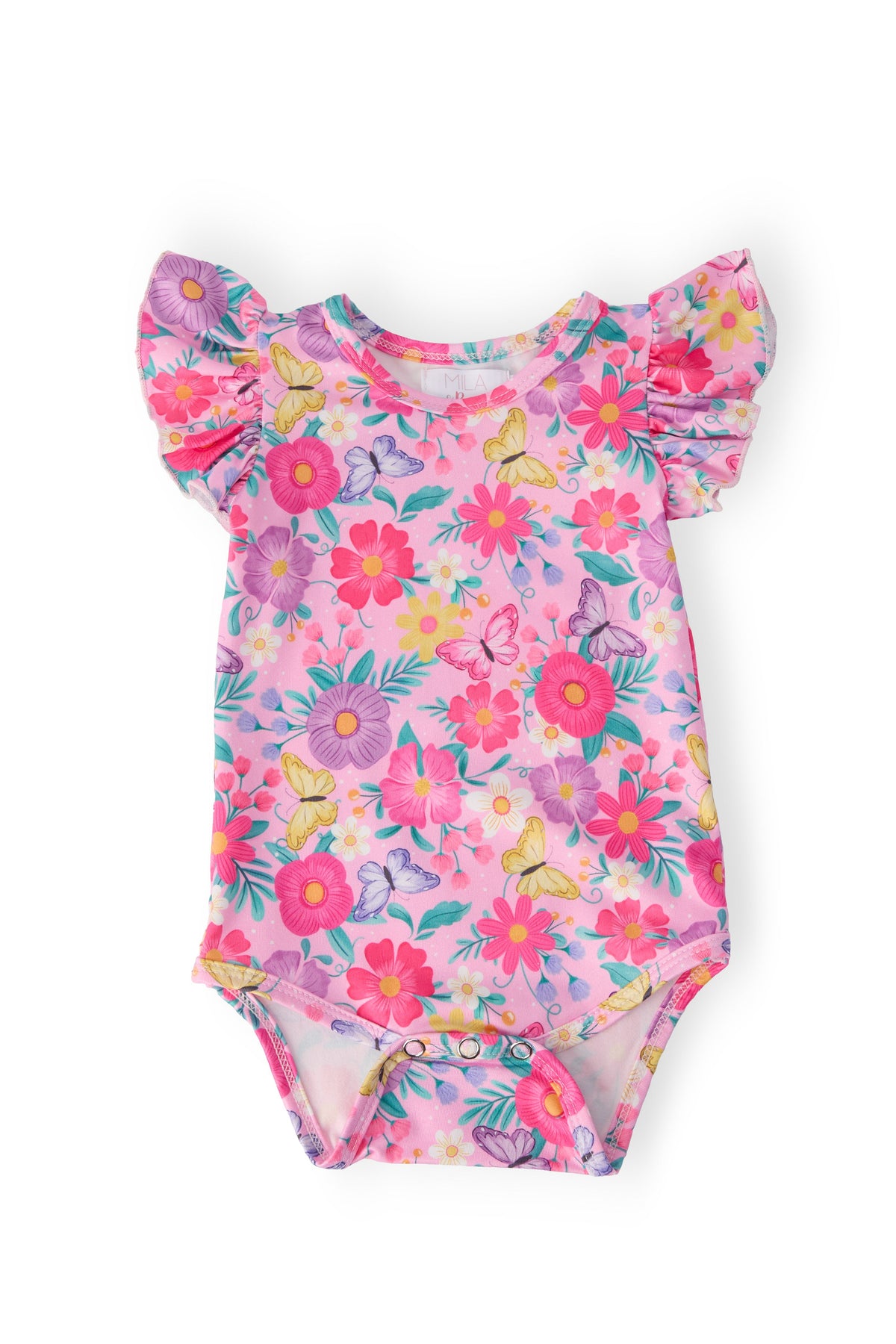 Fluttering Garden S/S Flutter Bodysuit 1
