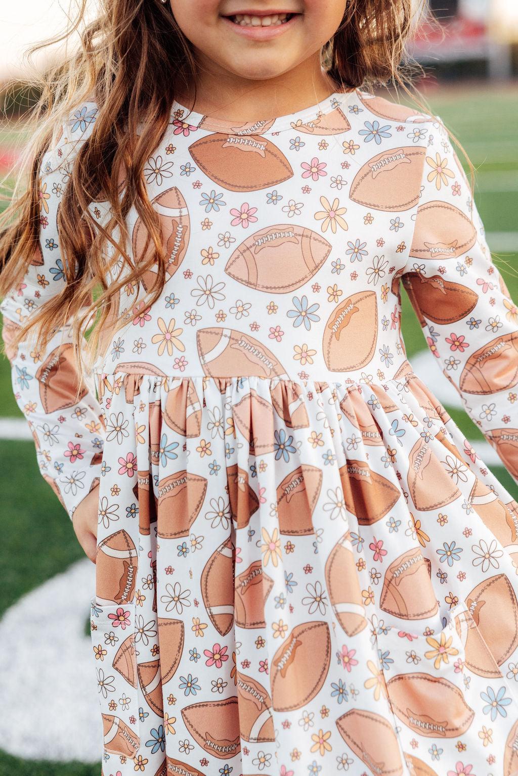 Football Friday L/S Pocket Twirl Dress 2