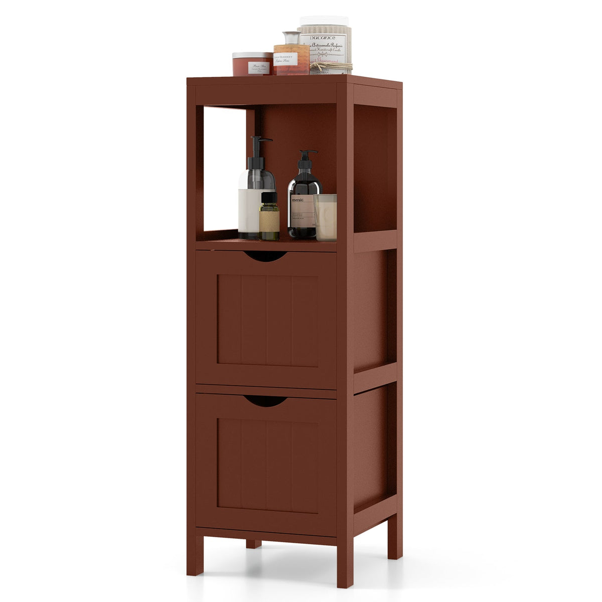 Freestanding Storage Cabinet with 2 Removable Drawers for Bathroom 10