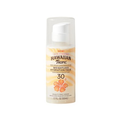 Hawaiian Tropic Silk Hydration Weightless Face Sunscreen SPF 30 1.7oz - Missing Lid 1