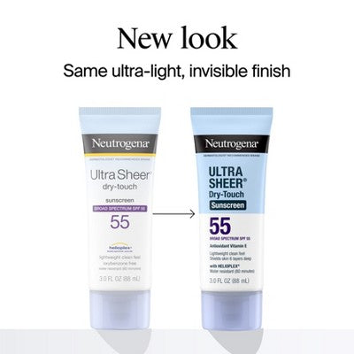 Neutrogena Ultra Sheer Dry Touch Sunscreen Lotion SPF 55 3oz - Imperfect Container 3