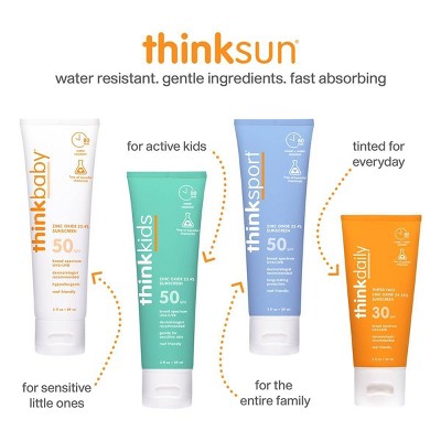 thinksport All Sheer Mineral Sunscreen Spray SPF 50 6oz - Imperfect Container 6