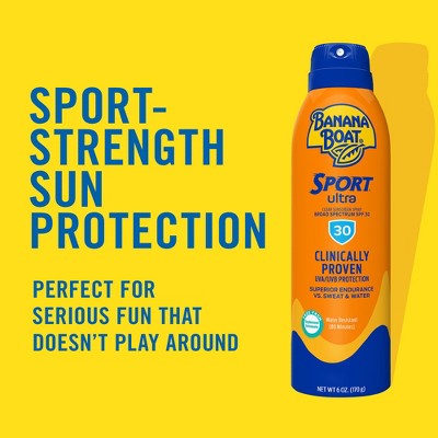 Banana Boat Ultra Sport Clear Sunscreen Spray SPF 30 9.5oz - Imperfect Container 3