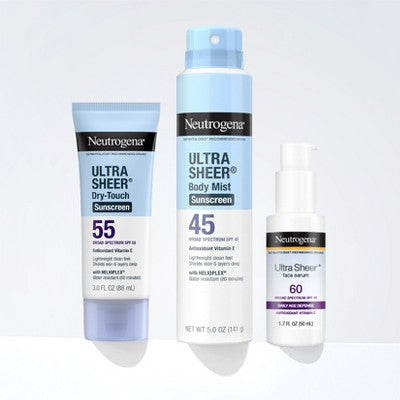 Neutrogena Ultra Sheer Dry Touch Sunscreen Lotion SPF 55 3oz - Imperfect Container 11