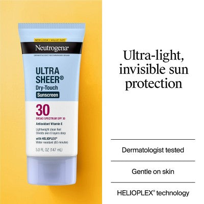 Neutrogena Ultra Sheer Dry-Touch Water Resistant Lotion SPF 30 5 fl oz - Imperfect Container 4