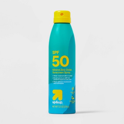 Mineral Sunscreen Continuous Spray SPF 50 5.5oz up&up - Imperfect Container 1