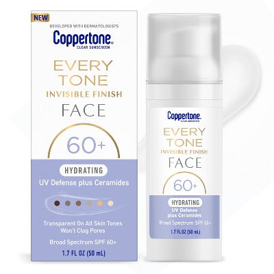 Coppertone Hydrating Every Tone Face SPF 60+ 1.7 fl oz - Imperfect Box 1