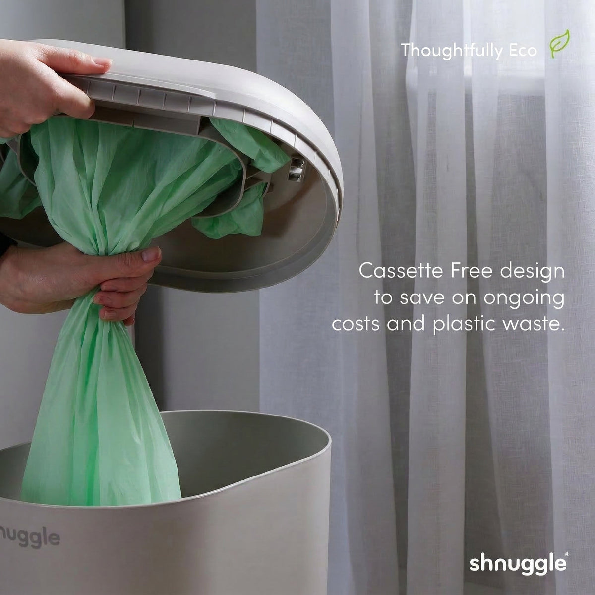 Shnuggle Eco-Touch Nappy Bin Diaper Pail 25