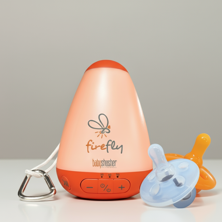 Firefly Portable Baby Sound Machine + Shushie Pacifier 2-Pack Bundle 1