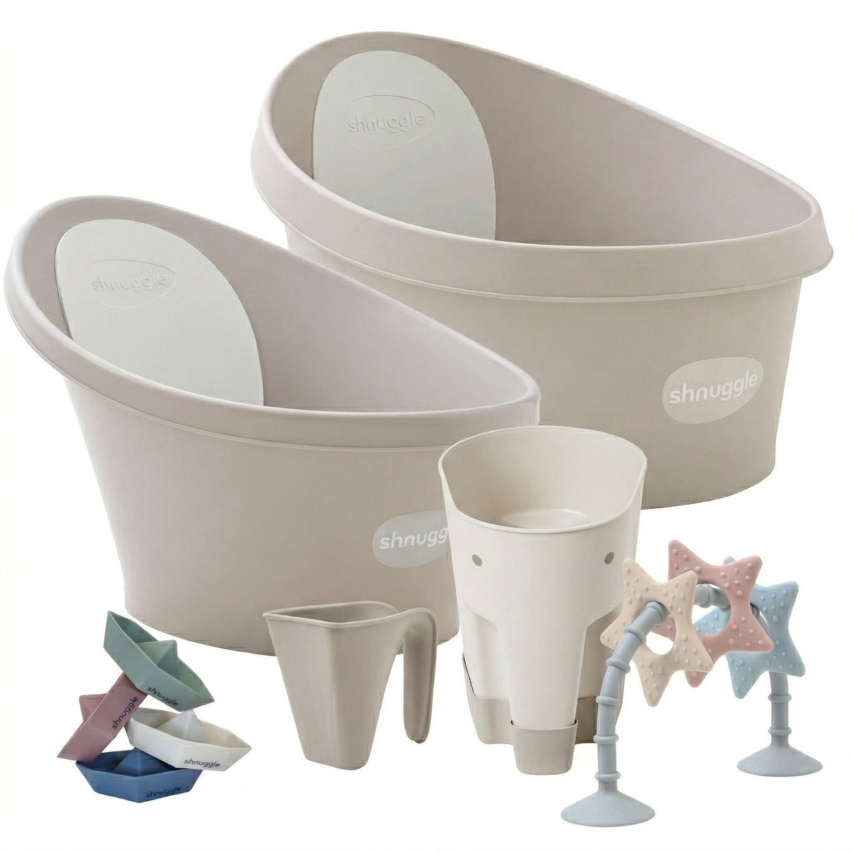 Shnuggle Splash & Grow Bundle: Baby & Toddler Bath Bundle + Accessories - 6-Piece Set for Every Stage 1