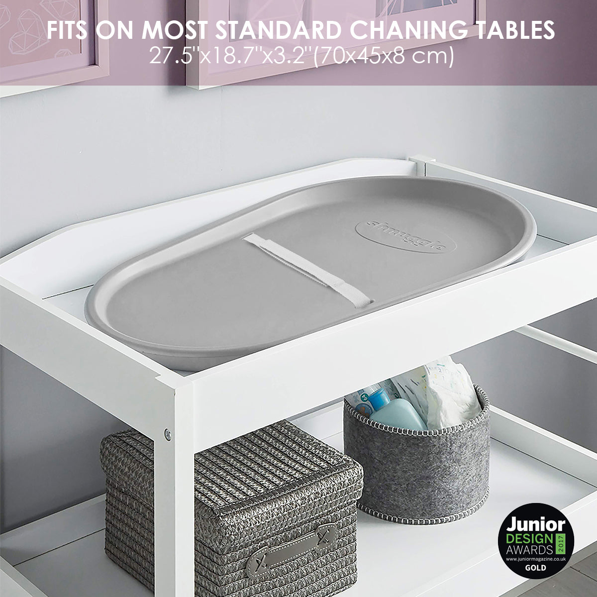 Changing Essentials Kit: Shnuggle Changing Mat + Diaper Pail + Better Bag Liners (90 Day Supply) 13