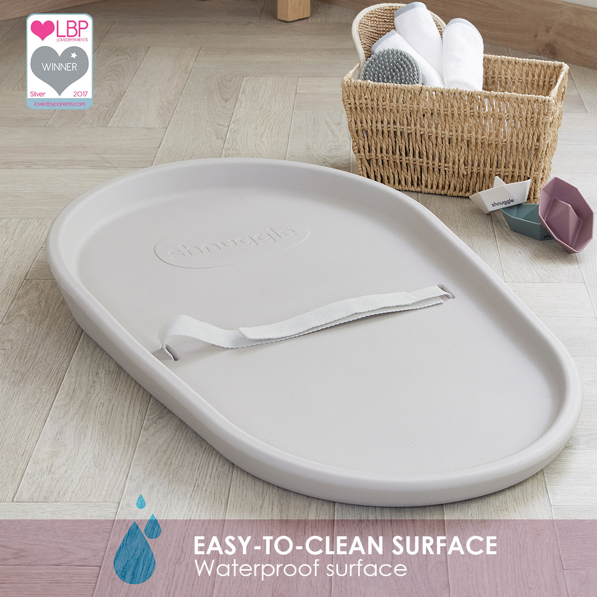 Changing Essentials Kit: Shnuggle Changing Mat + Diaper Pail + Better Bag Liners (90 Day Supply) 14