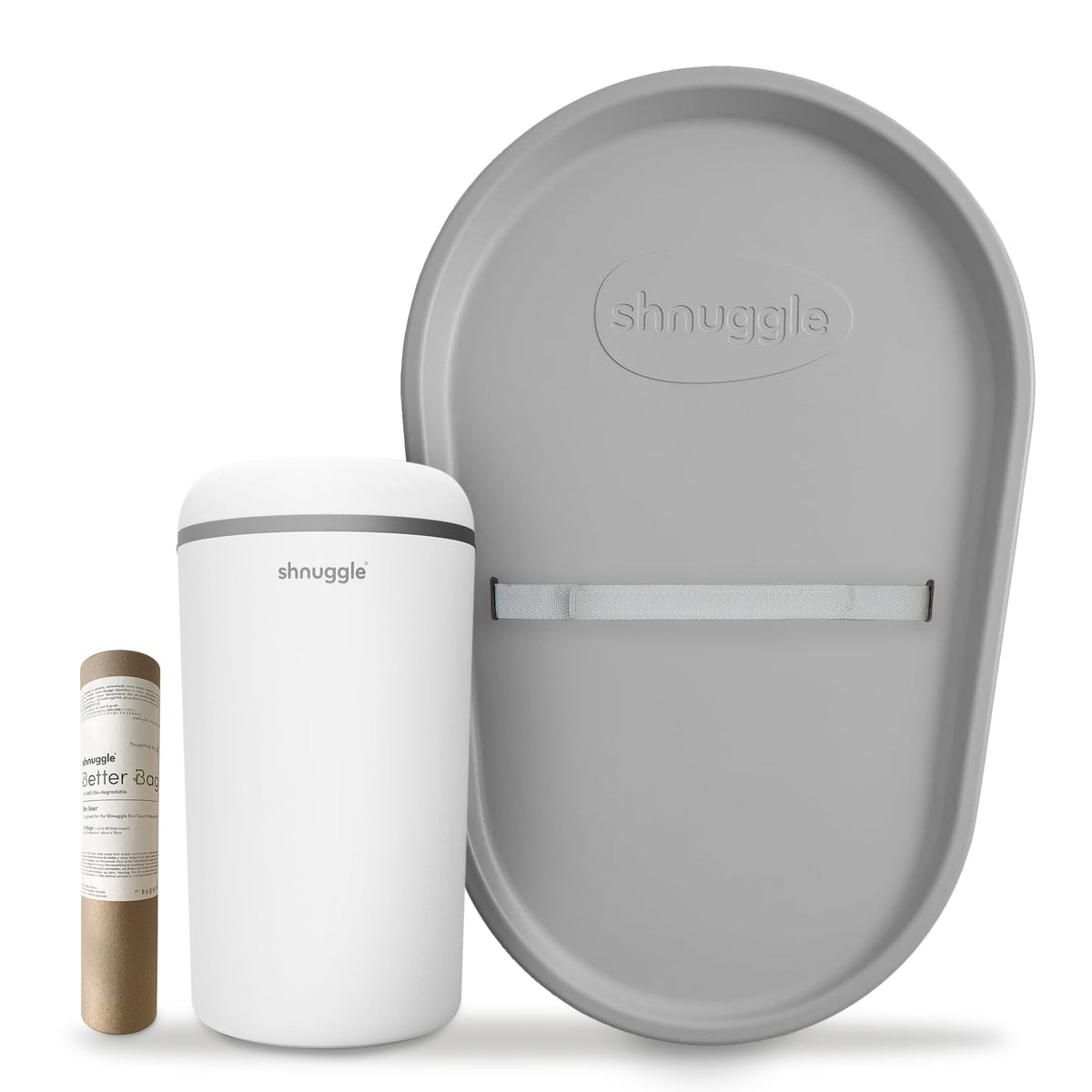 Changing Essentials Kit: Shnuggle Changing Mat + Diaper Pail + Better Bag Liners (90 Day Supply) 16