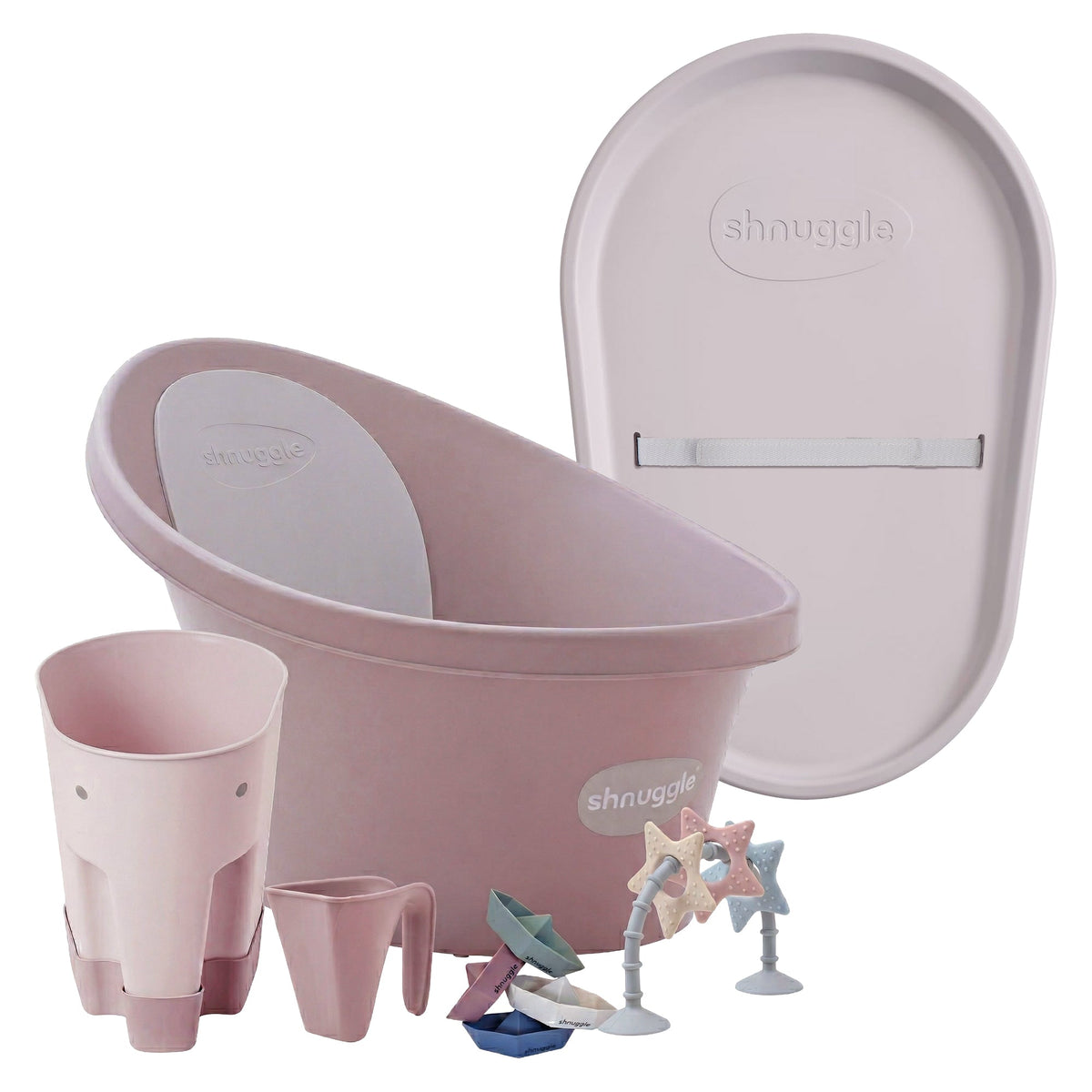 Shnuggle Bath & Change Bundle: Baby Bath & Changing Bundle + Accessories - 6-Piece Set for Cozy Bath & Diaper Time 16