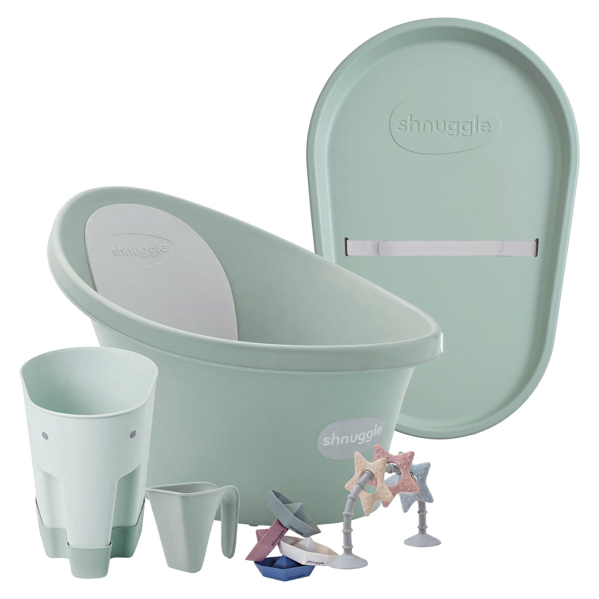 Shnuggle Bath & Change Bundle: Baby Bath & Changing Bundle + Accessories - 6-Piece Set for Cozy Bath & Diaper Time 17