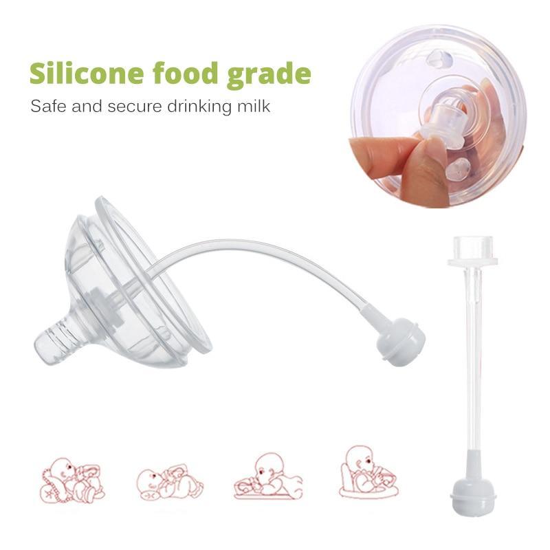 Baby Bottle For Milk and Breastmilk Wide Neck Soft Silicone Feeding Container Baby Water Bottle kids Nursing Bottles 3
