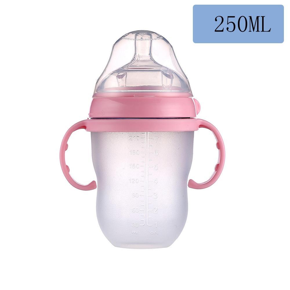 Baby Bottle For Milk and Breastmilk Wide Neck Soft Silicone Feeding Container Baby Water Bottle kids Nursing Bottles 10