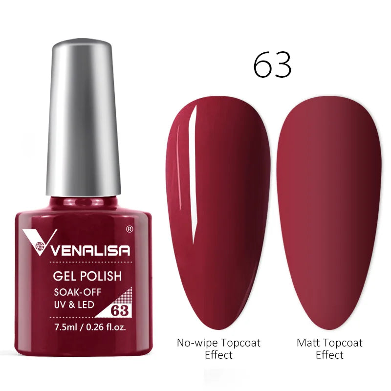 Luxury Color Nail Gel Venalisa Gel Nail Polish Lacquer Soak Off UV LED Long Lasting Nail Gel Varnish Good Price Super Gel Polish 12