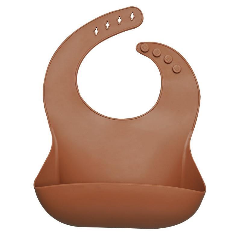 Silicon Breastplate Baby Bib Waterproof Solid Infant Bandana Bibs Newborn Feeding Burp Cloth Bib For Kids 23