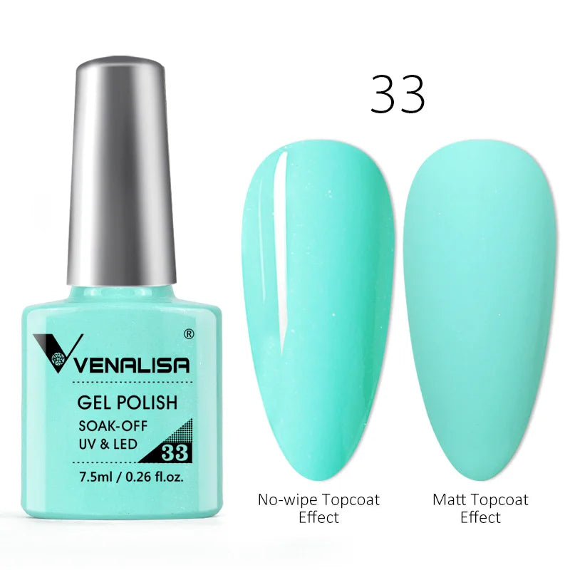 Luxury Color Nail Gel Venalisa Gel Nail Polish Lacquer Soak Off UV LED Long Lasting Nail Gel Varnish Good Price Super Gel Polish 63