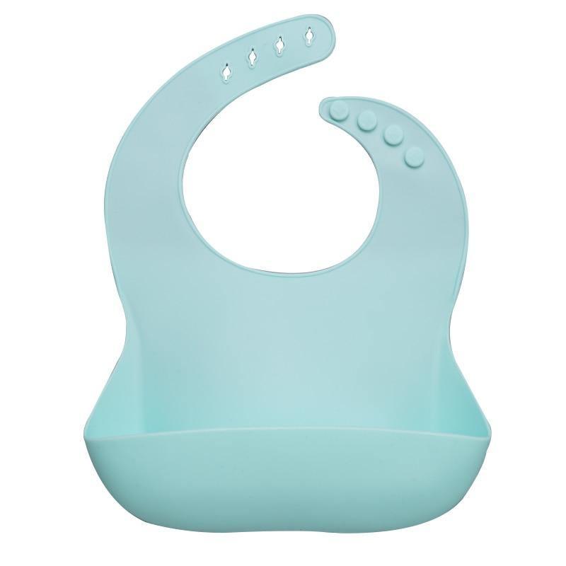 Silicon Breastplate Baby Bib Waterproof Solid Infant Bandana Bibs Newborn Feeding Burp Cloth Bib For Kids 34