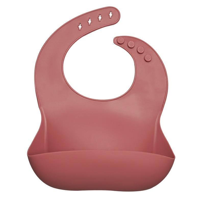 Silicon Breastplate Baby Bib Waterproof Solid Infant Bandana Bibs Newborn Feeding Burp Cloth Bib For Kids 30