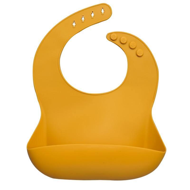 Silicon Breastplate Baby Bib Waterproof Solid Infant Bandana Bibs Newborn Feeding Burp Cloth Bib For Kids 25