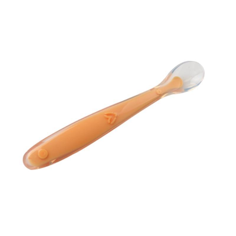 New Baby Soft Silicone Spoon Temperature Sensing Spoon Children Food Baby Feeding Tools Unique Design Perfect For Parents 8