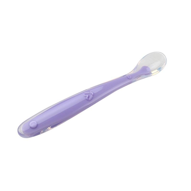 New Baby Soft Silicone Spoon Temperature Sensing Spoon Children Food Baby Feeding Tools Unique Design Perfect For Parents 10