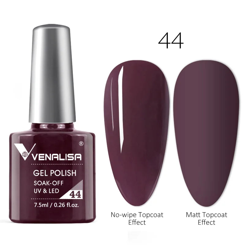 Luxury Color Nail Gel Venalisa Gel Nail Polish Lacquer Soak Off UV LED Long Lasting Nail Gel Varnish Good Price Super Gel Polish 49