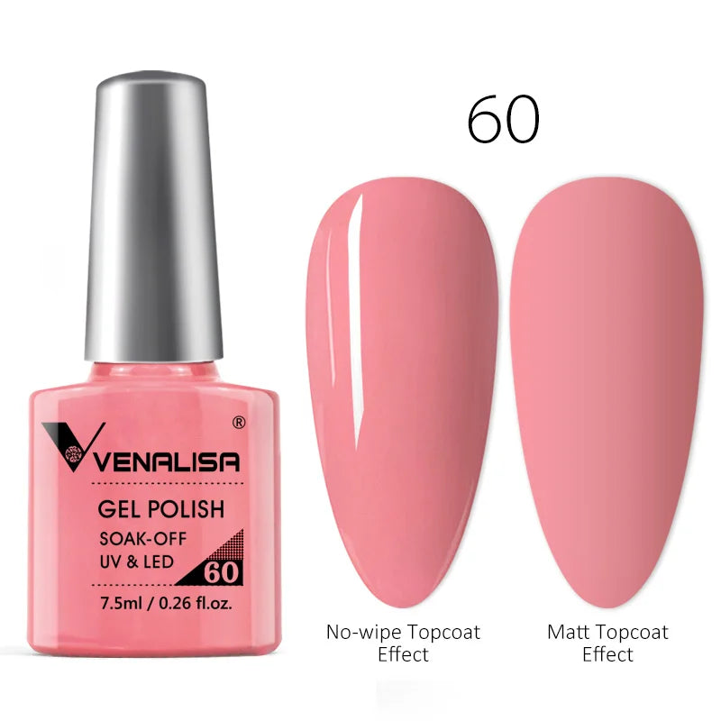 Luxury Color Nail Gel Venalisa Gel Nail Polish Lacquer Soak Off UV LED Long Lasting Nail Gel Varnish Good Price Super Gel Polish 65