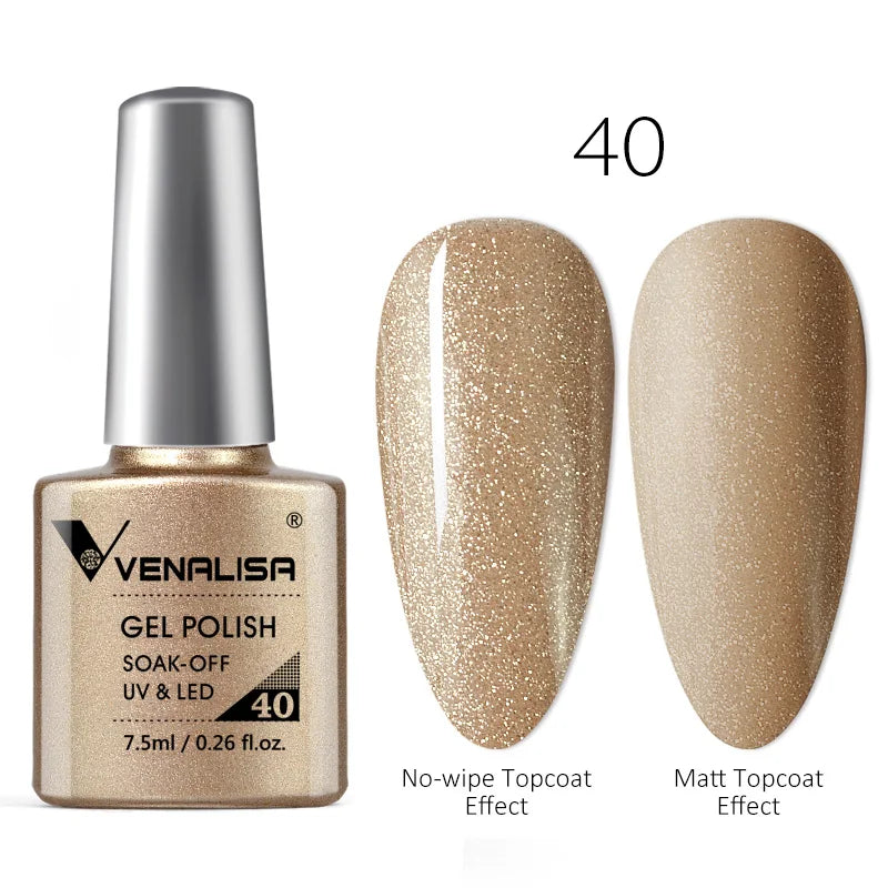 Luxury Color Nail Gel Venalisa Gel Nail Polish Lacquer Soak Off UV LED Long Lasting Nail Gel Varnish Good Price Super Gel Polish 16