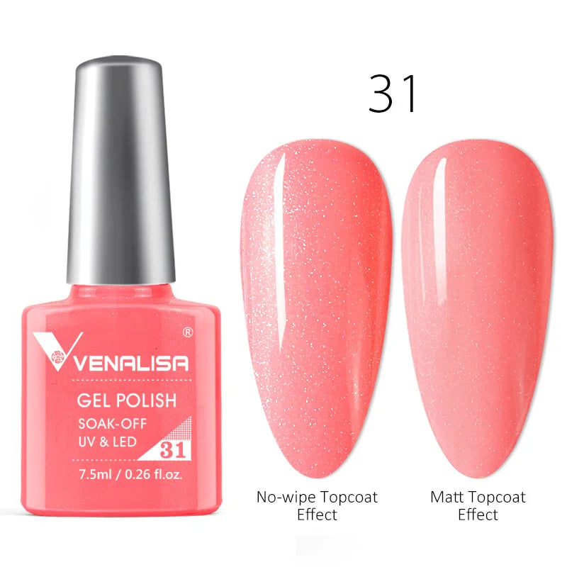 Luxury Color Nail Gel Venalisa Gel Nail Polish Lacquer Soak Off UV LED Long Lasting Nail Gel Varnish Good Price Super Gel Polish 36
