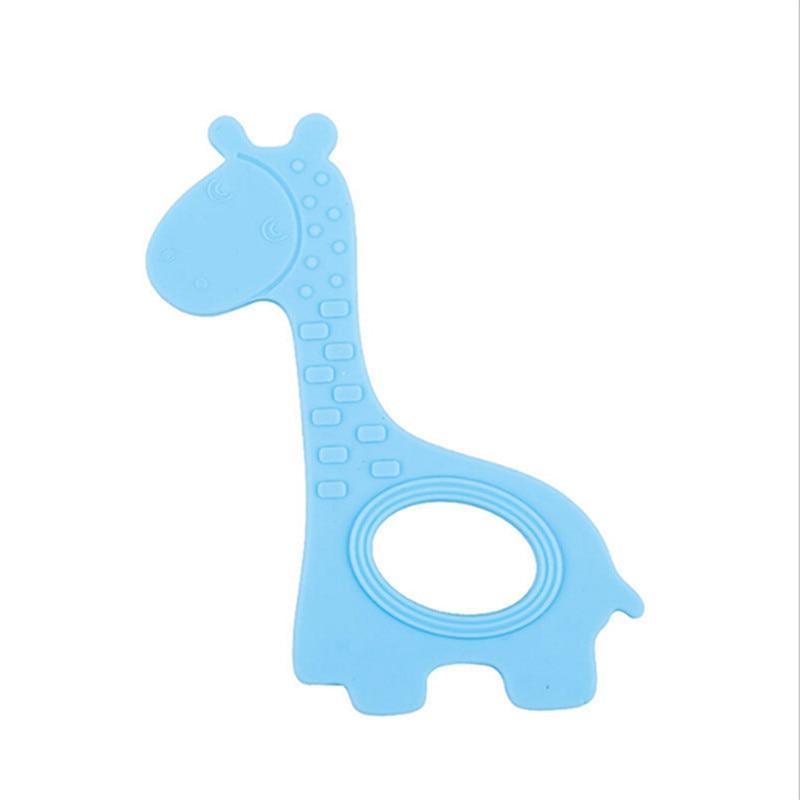 New  Cute Giraffe Appease Teether Toy Teething Chew Toddler Silicone  Natural Organic Food Perfect For Baby Boys and Girls 6