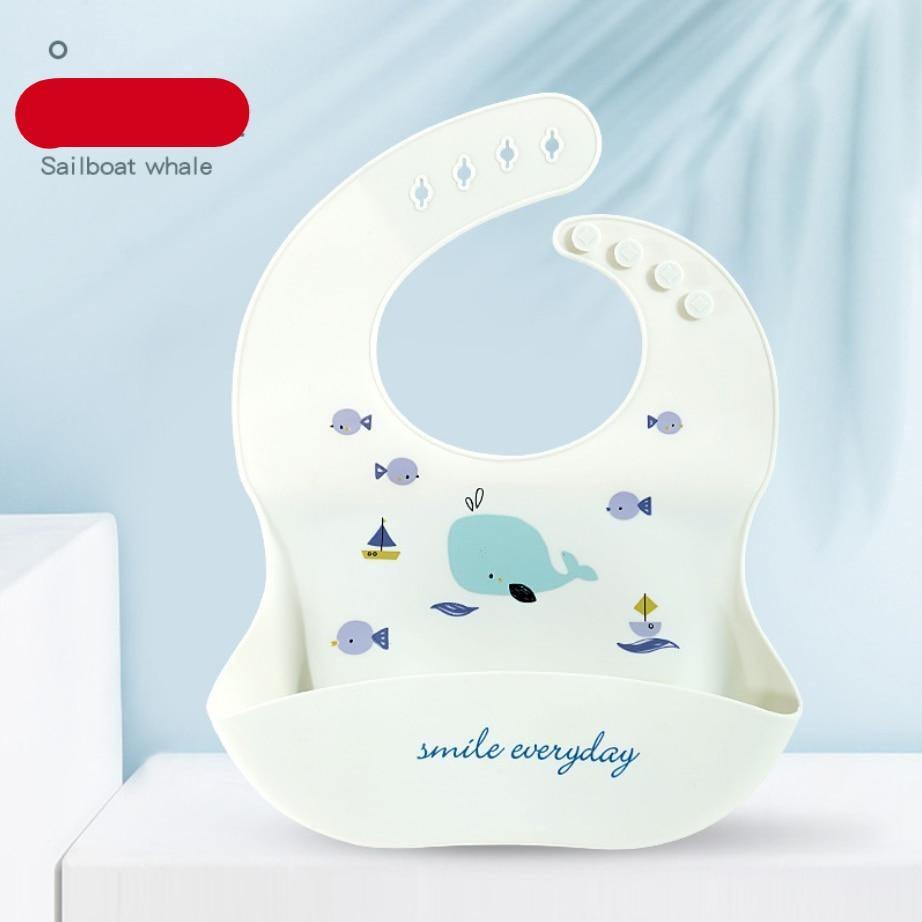 Silicon Breastplate Baby Bib Waterproof Solid Infant Bandana Bibs Newborn Feeding Burp Cloth Bib For Kids 42