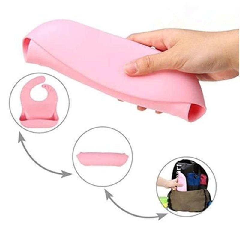 Silicon Breastplate Baby Bib Waterproof Solid Infant Bandana Bibs Newborn Feeding Burp Cloth Bib For Kids 5
